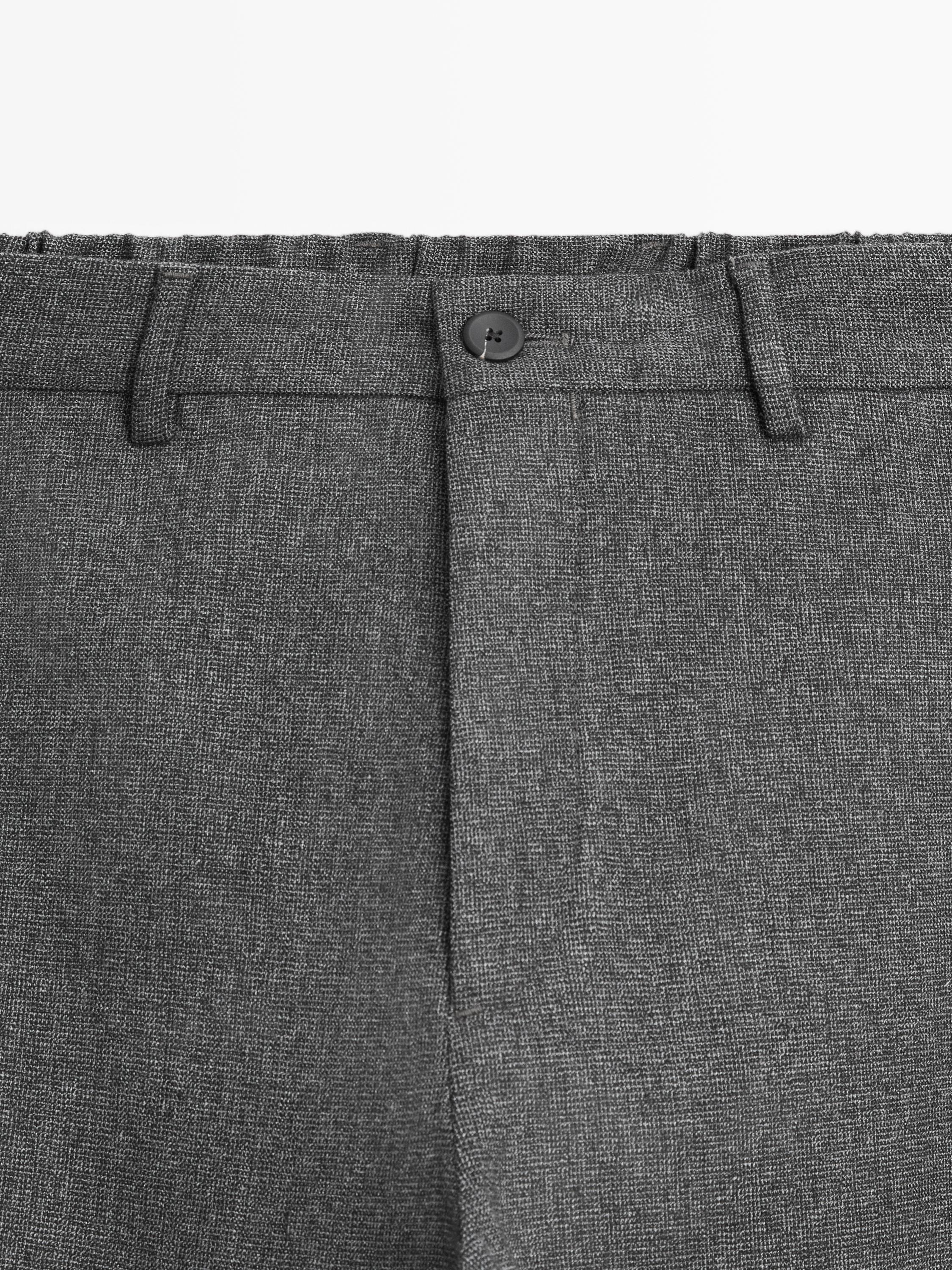 Jogger fit trousers with textured detail