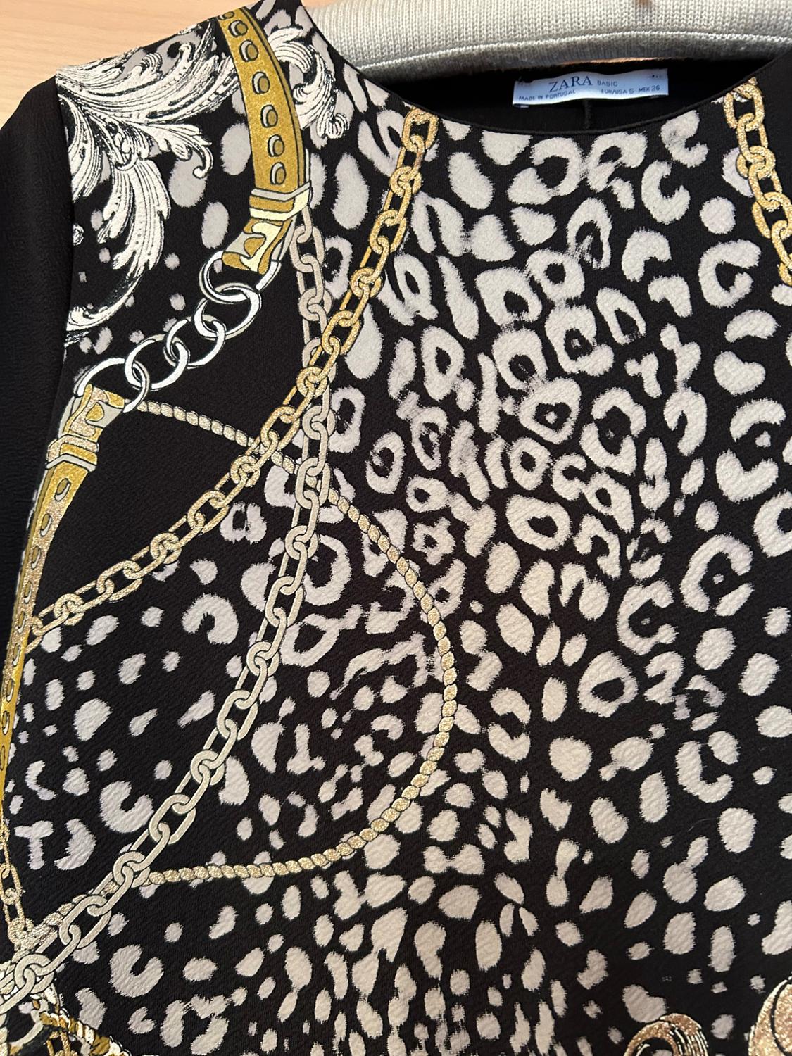 RUBBERISED PRINT CONTRAST DRESS - Image 3