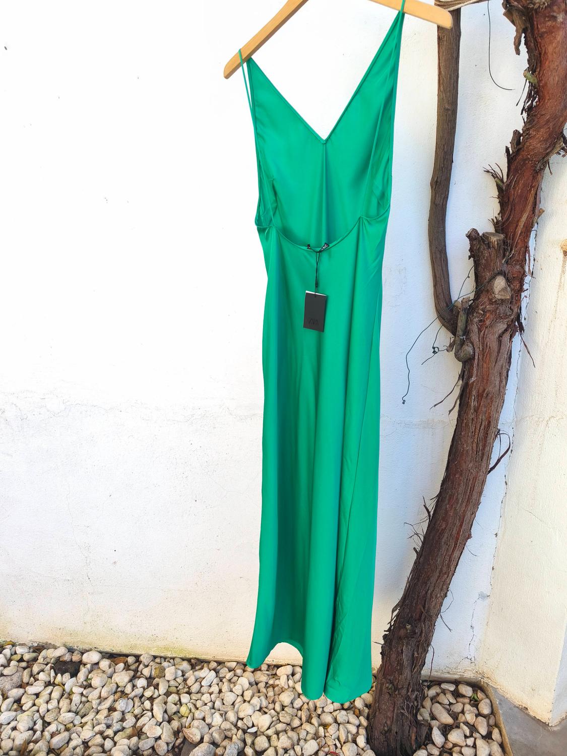 SATIN SLIP DRESS - Image 2