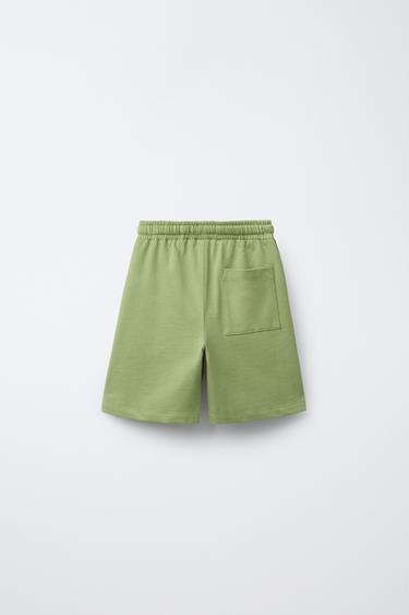 SLOGAN PRINT T-SHIRT AND BERMUDA SHORTS SET - Light green by Zara - Image 5