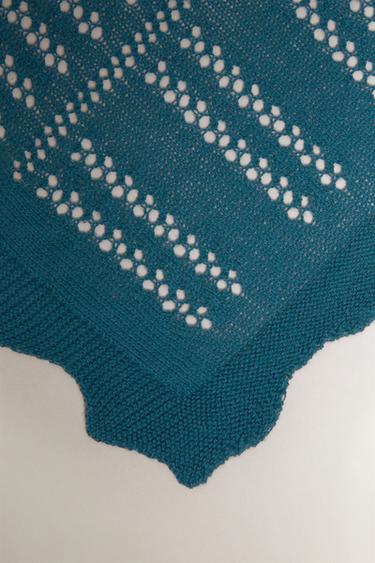 COUVERTURE BÉBÉ MAILLE - Bleu de Zara - Image 1