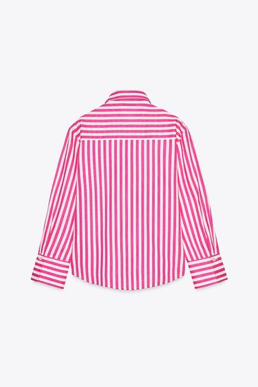 CHEMISE À RAYURES CONTENANT DU LIN - 107 de Zara - Image 5