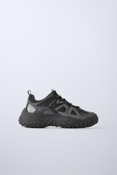 Zara MULTI-PIECE SNEAKERS - Black
