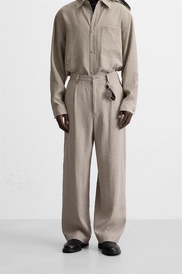 MODAL BLEND TROUSERS - Grey by Zara