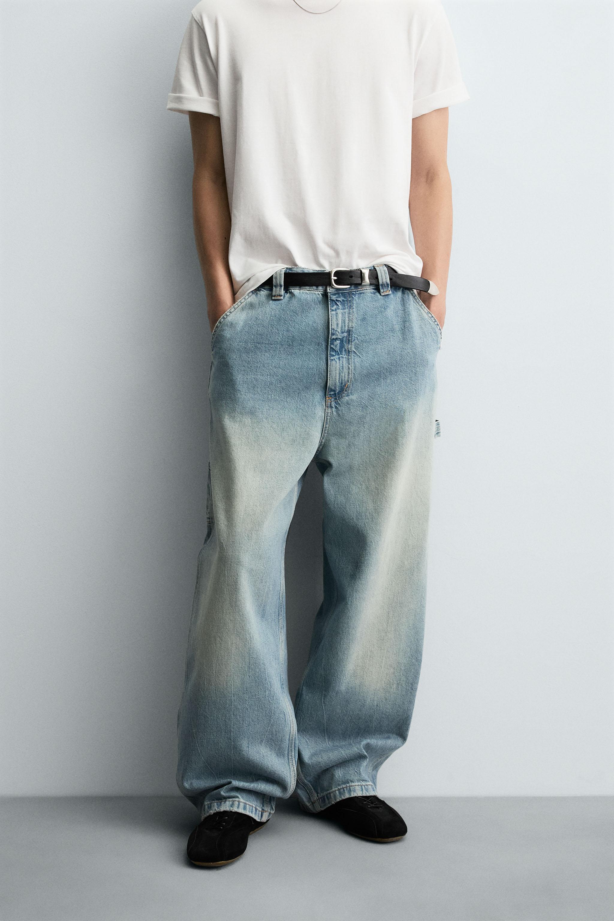 ワイドバギーフィットジーンズ - ライトブルー | ZARA Japan / 日本