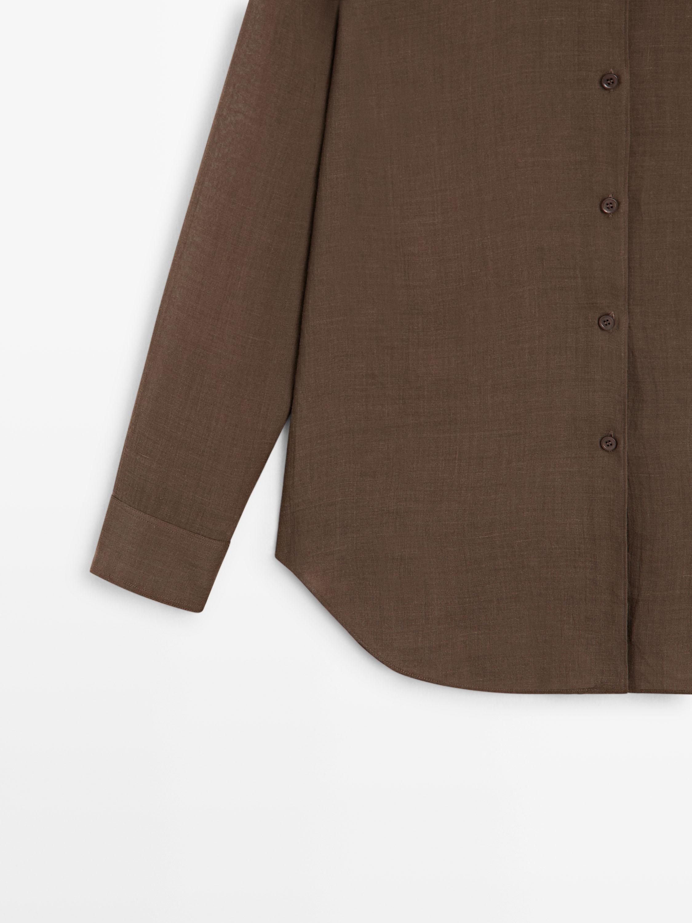 Flowing shirt with collar