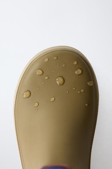 ELASTIC WELLIES - Khaki Green by Zara - Image 5