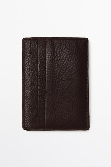 Cartera "magic" piel napa - Marrón de Zara