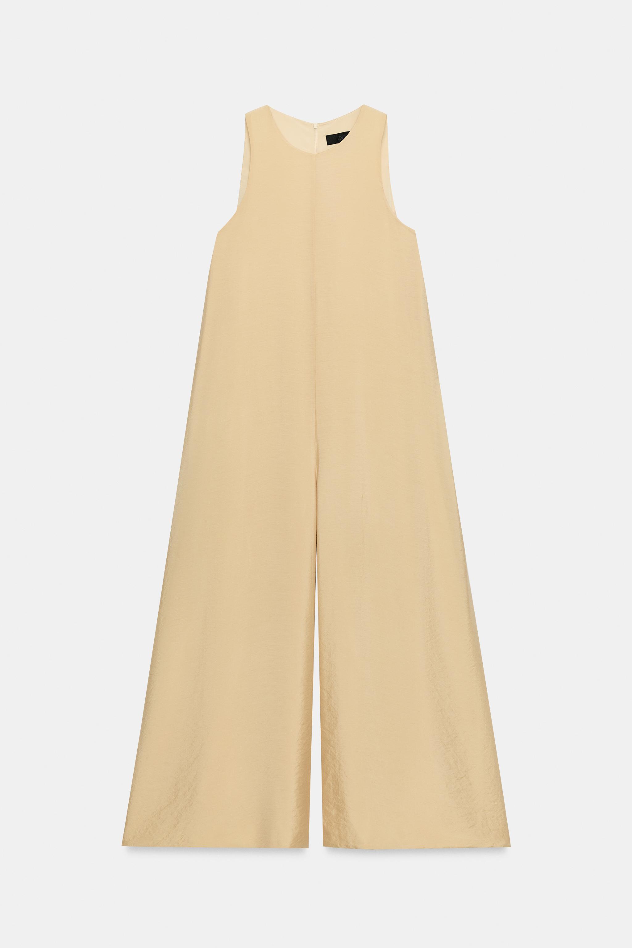 Женские комбинезоны Zara FLOWY LONG JUMPSUIT — фото 2