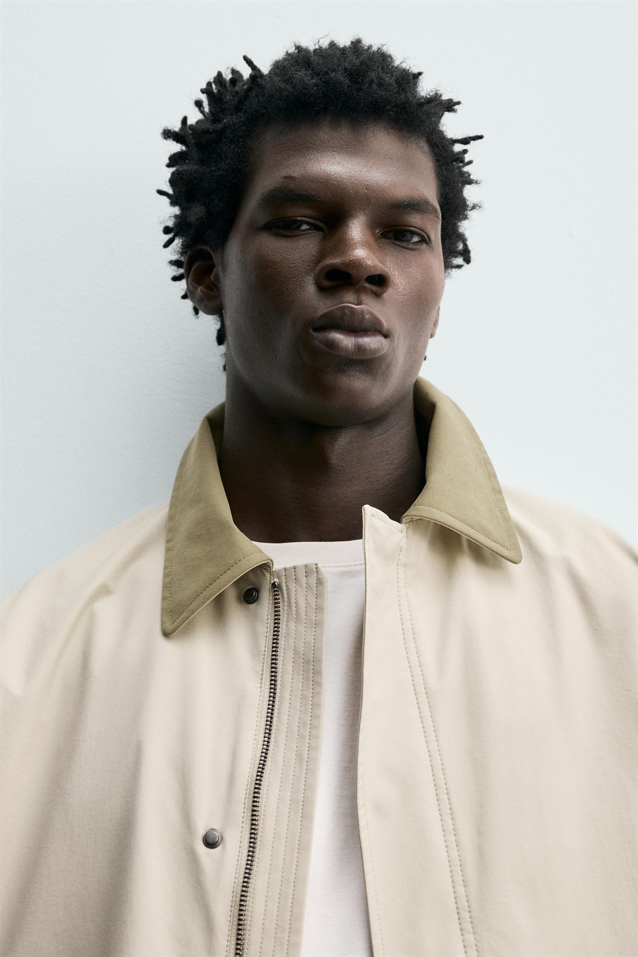 BLOUSON TECHNIQUE COL EN CONTRASTE