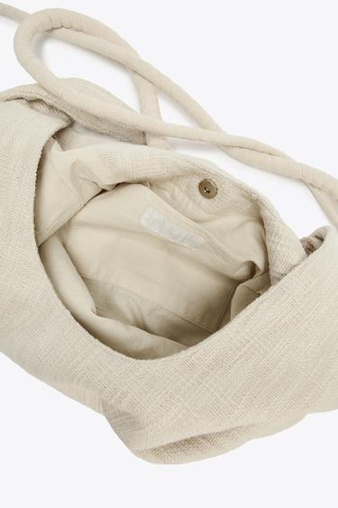 SAC EN TISSU X FANGLU LIN - Beige clair de Zara - Image 4