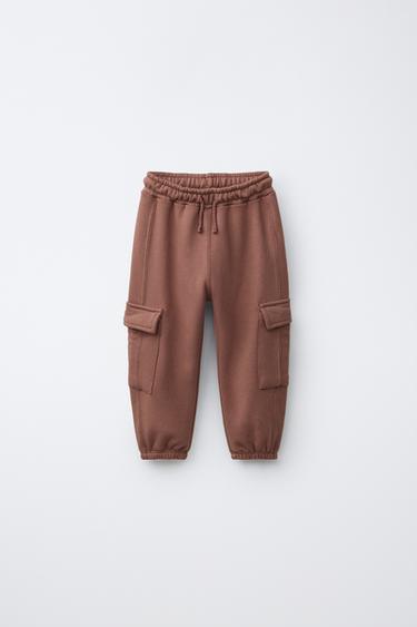 PANTALÓN CARGO - Marrón claro de Zara - Imagen 0