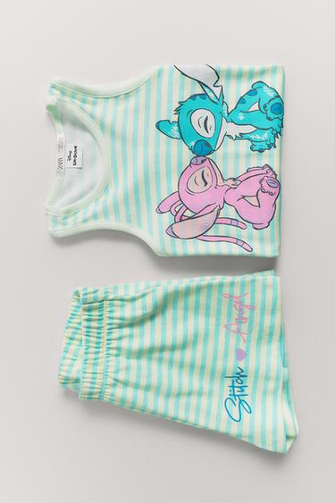 6-14 AÑOS/ PIJAMA RAYAS LILO & STITCH © DISNEY - Turquesa de Zara