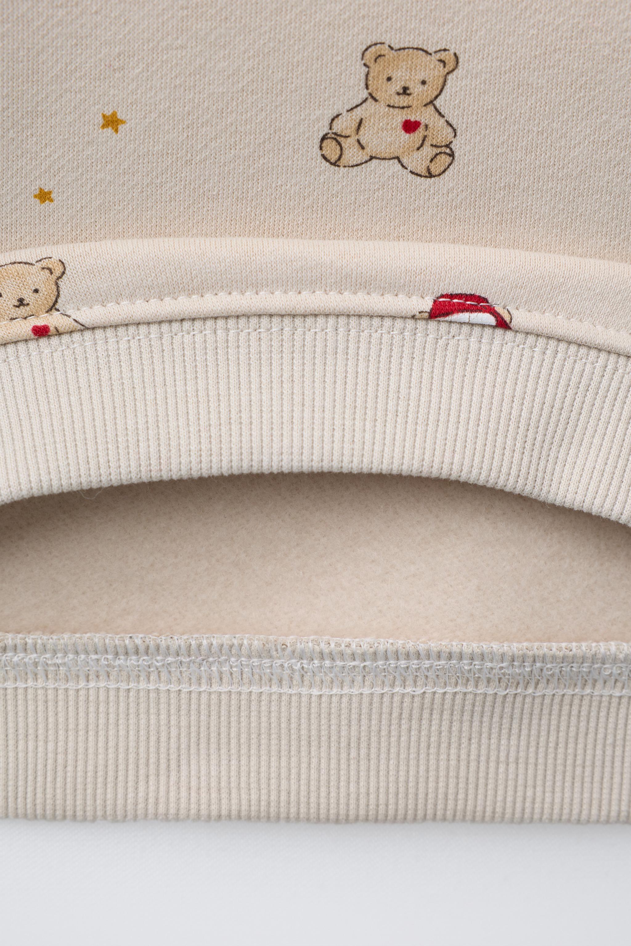 BEAR PRINT SWEATSHIRT AND JOGGER SET