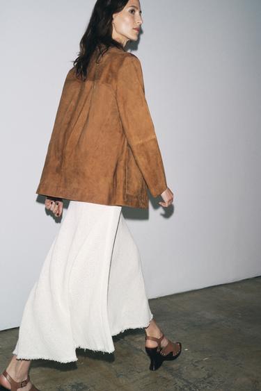 SUEDE LEATHER JACKET ZW COLLECTION LIMITED EDITION - Brown by Zara - Image 2