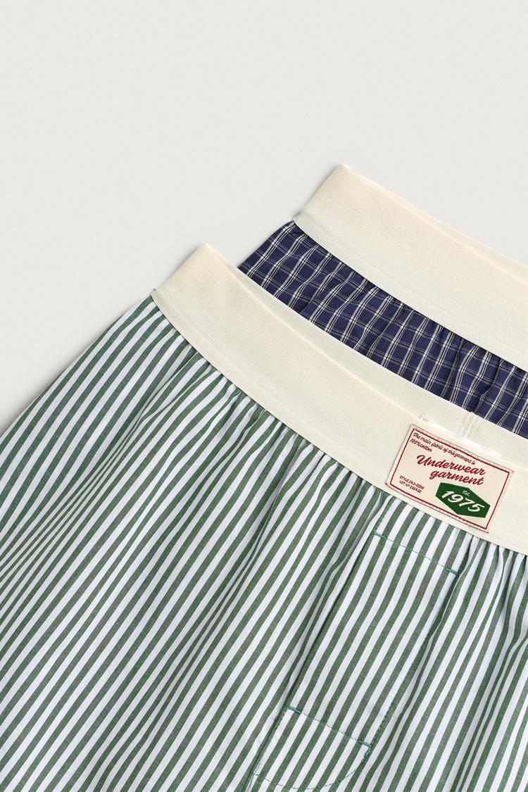 PAQUETE DE 2 BOXERS DE POPELINA COMBINADOS 3