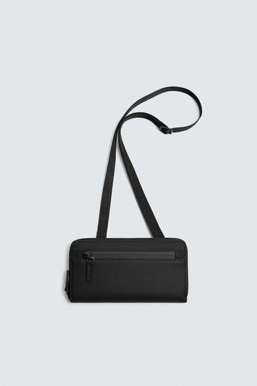 RUBBERISED WALLET - Black by Zara