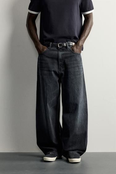 BAGGY FIT JEANS - Charcoal by Zara