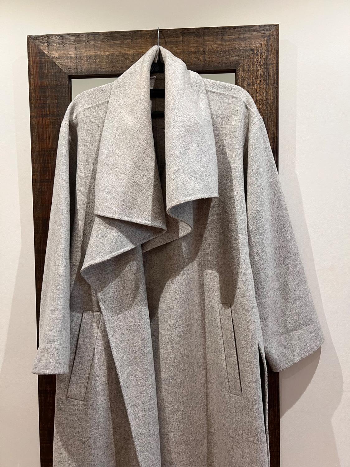 COAT WITH WRAP COLLAR - Image 5