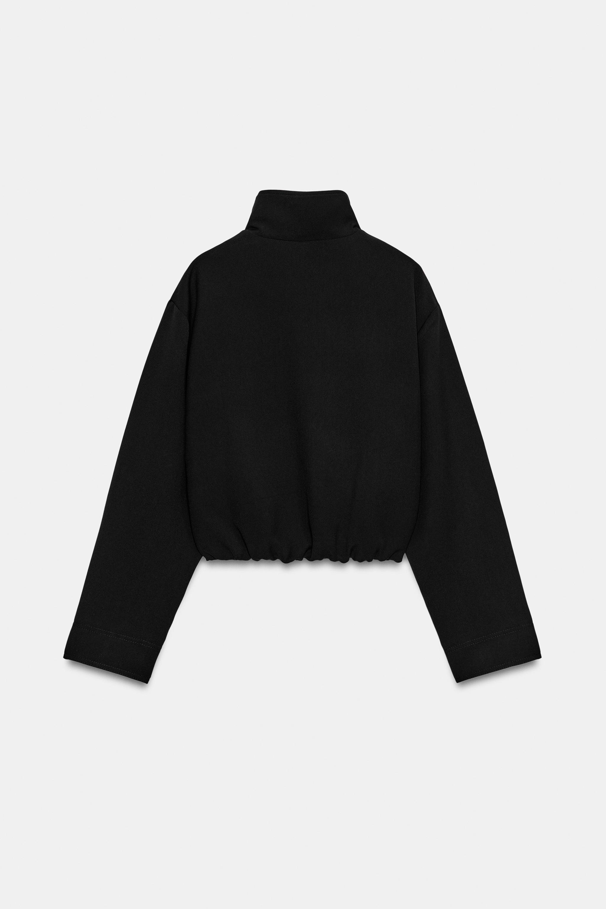 STAND-UP COLLAR BOMBER JACKET