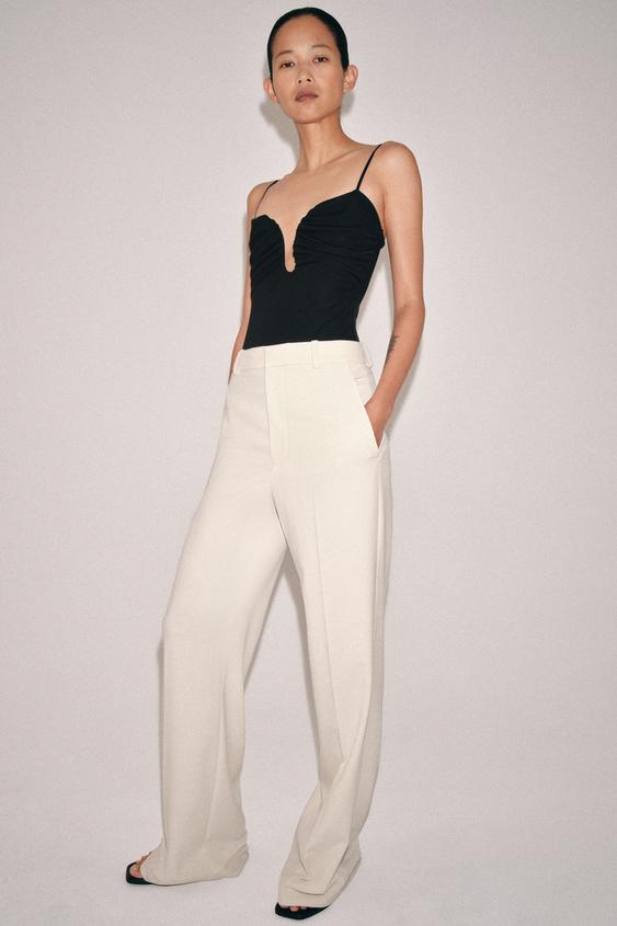 SWEETHEART NECKLINE STRAPPY BODYSUIT from Zara - $39.90
