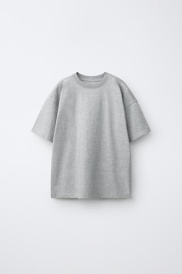 PLAIN T-SHIRT - Mid-grey by Zara
