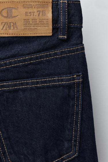 JEAN À JAMBES LARGES CHAMPION ® X ZARA - Bleu de Zara - Image 2