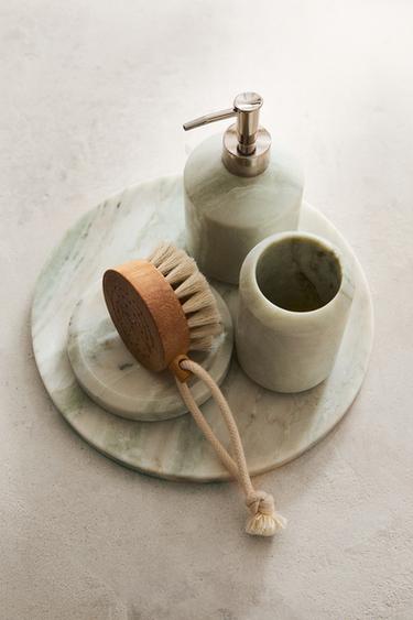 Zaras BADRUMSMATTSET I MARMOR - Indigo