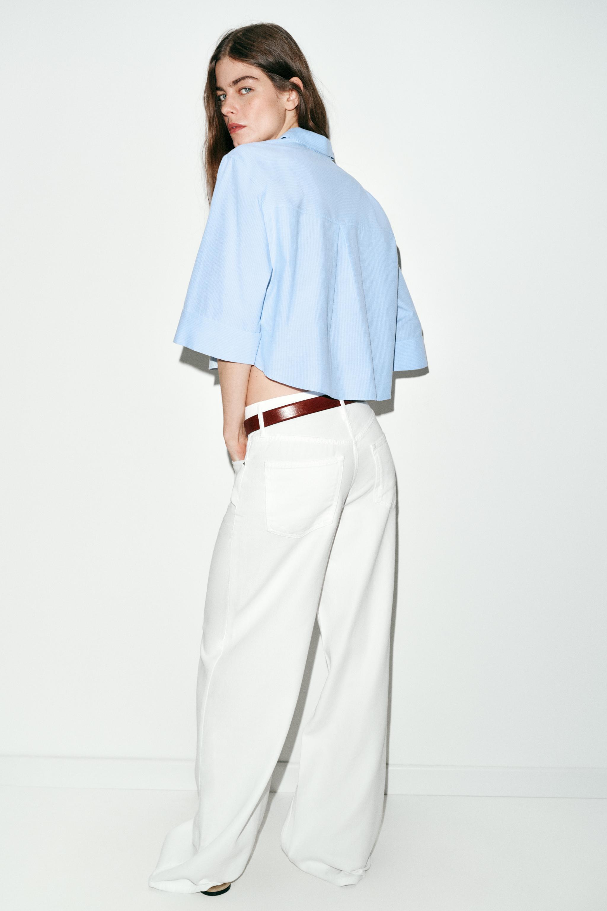 CHEMISE COURTE À PATTES RAYÉES