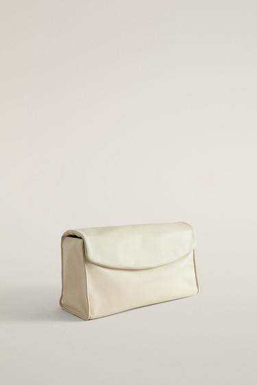 Nappa Leather Makeup Bag With Flap —  2