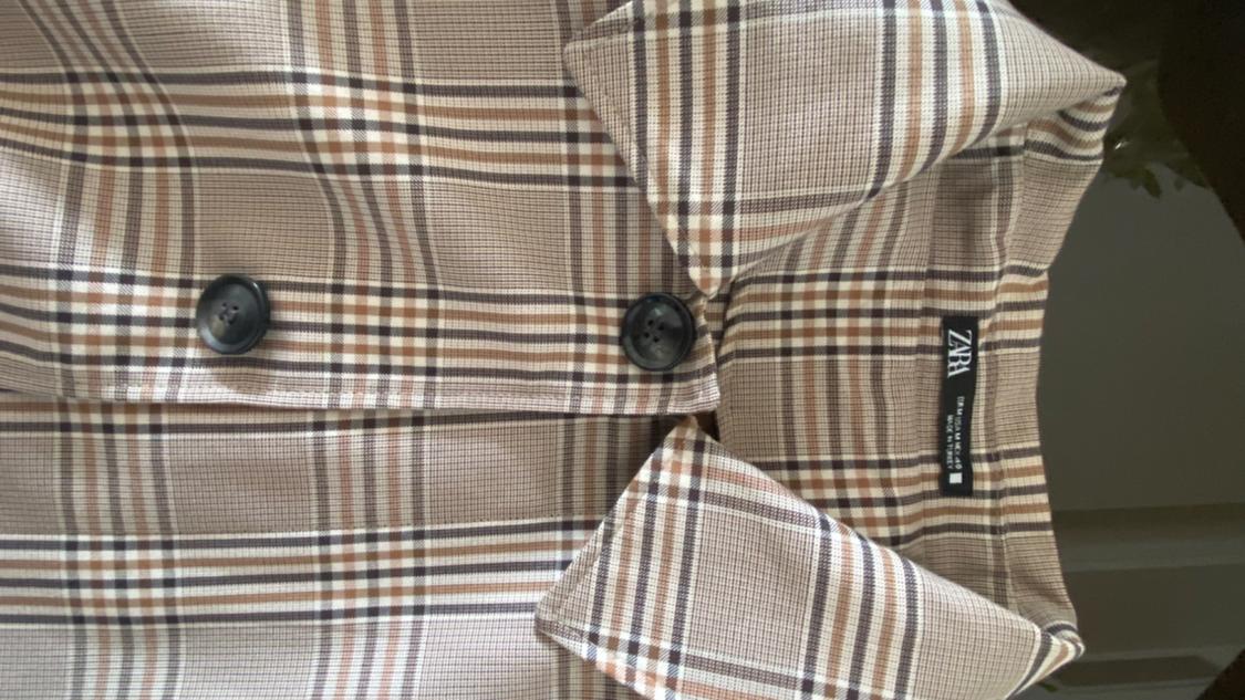 CHECKED TRENCH COAT - Image 3