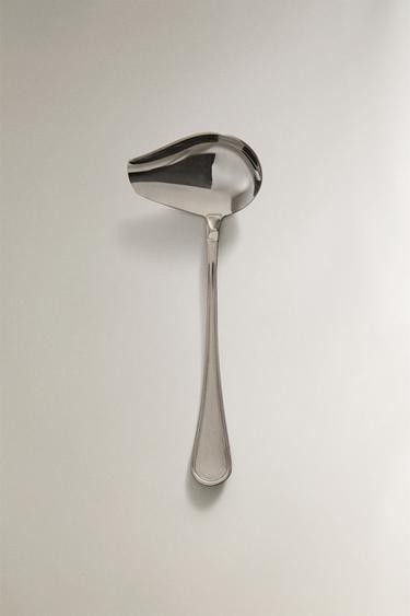 Zara SHINY STEEL SAUCE SPOON - Steel - Image 0