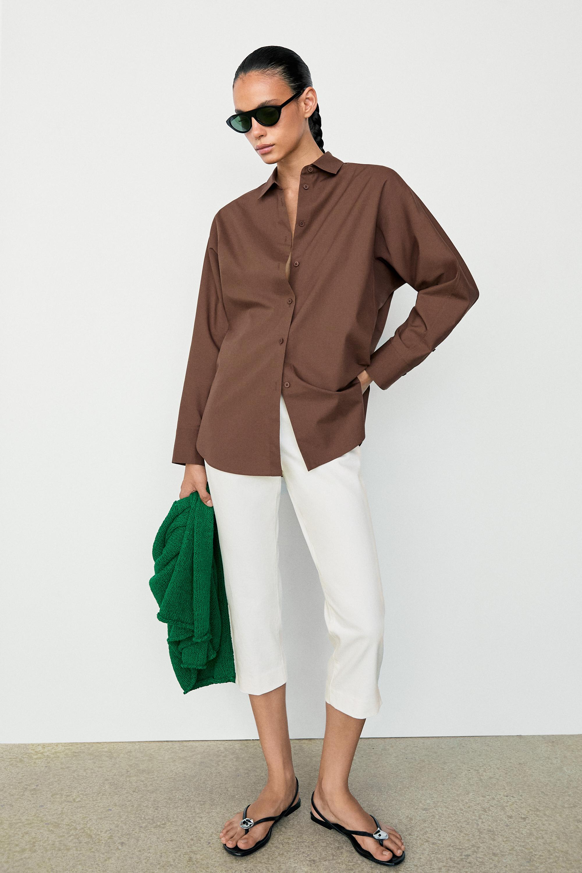 Chemise en popeline de coton