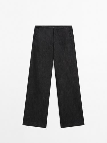 Zara Mid-rise straight-leg comfort jeans - Blue