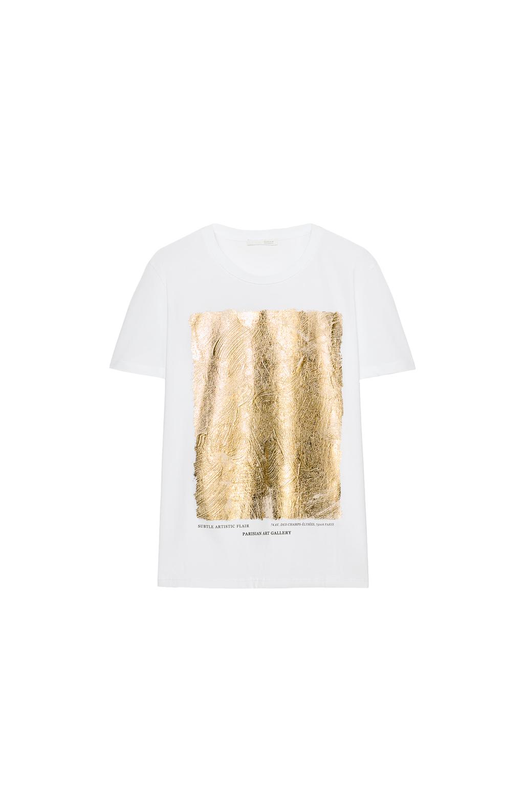 METALLIC PRINT T-SHIRT - image 3
