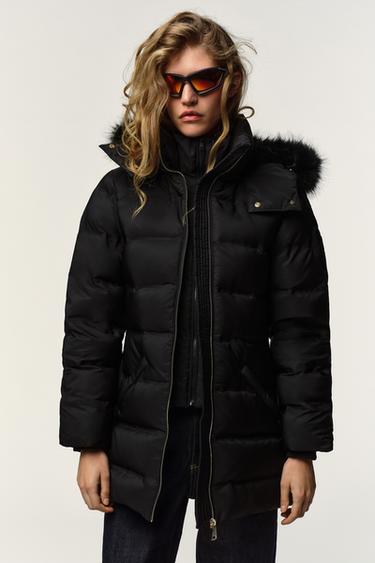 DOUDOUNE À CAPUCHE DÉPERLANTE COUPE-VENT - Noir de Zara - Image 8