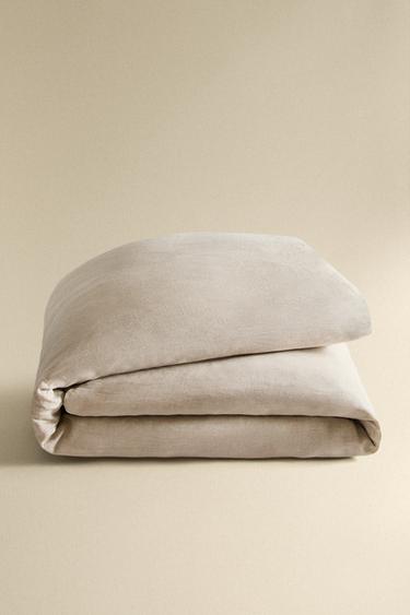 HOUSSE DE COUETTE LIN - Beige clair de Zara - Image 4