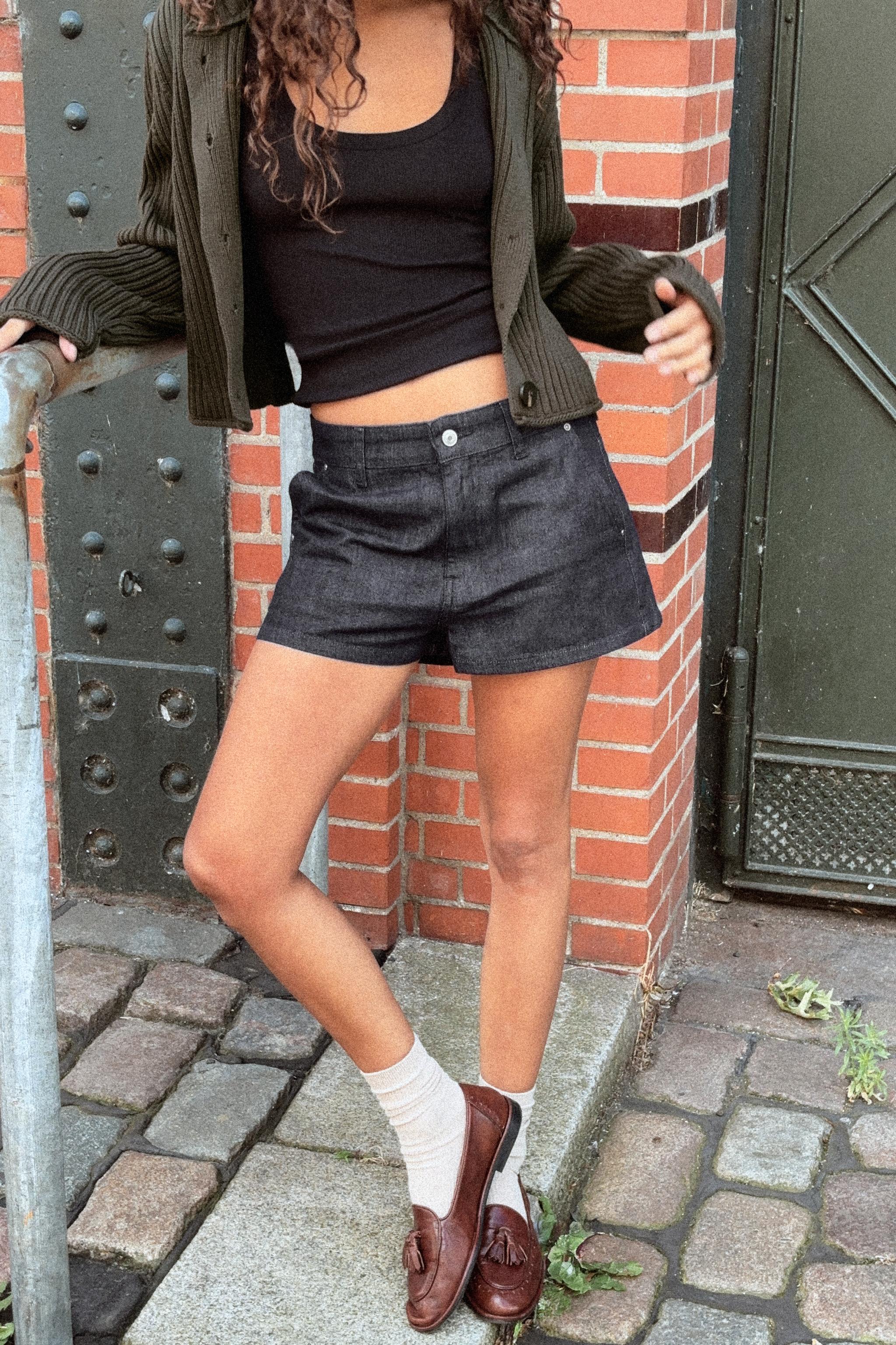 MINI CHINO SHORTS Dark indigo ZARA India