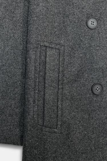 SOFT OVERSIZE COAT - Grey by Zara - Image 7