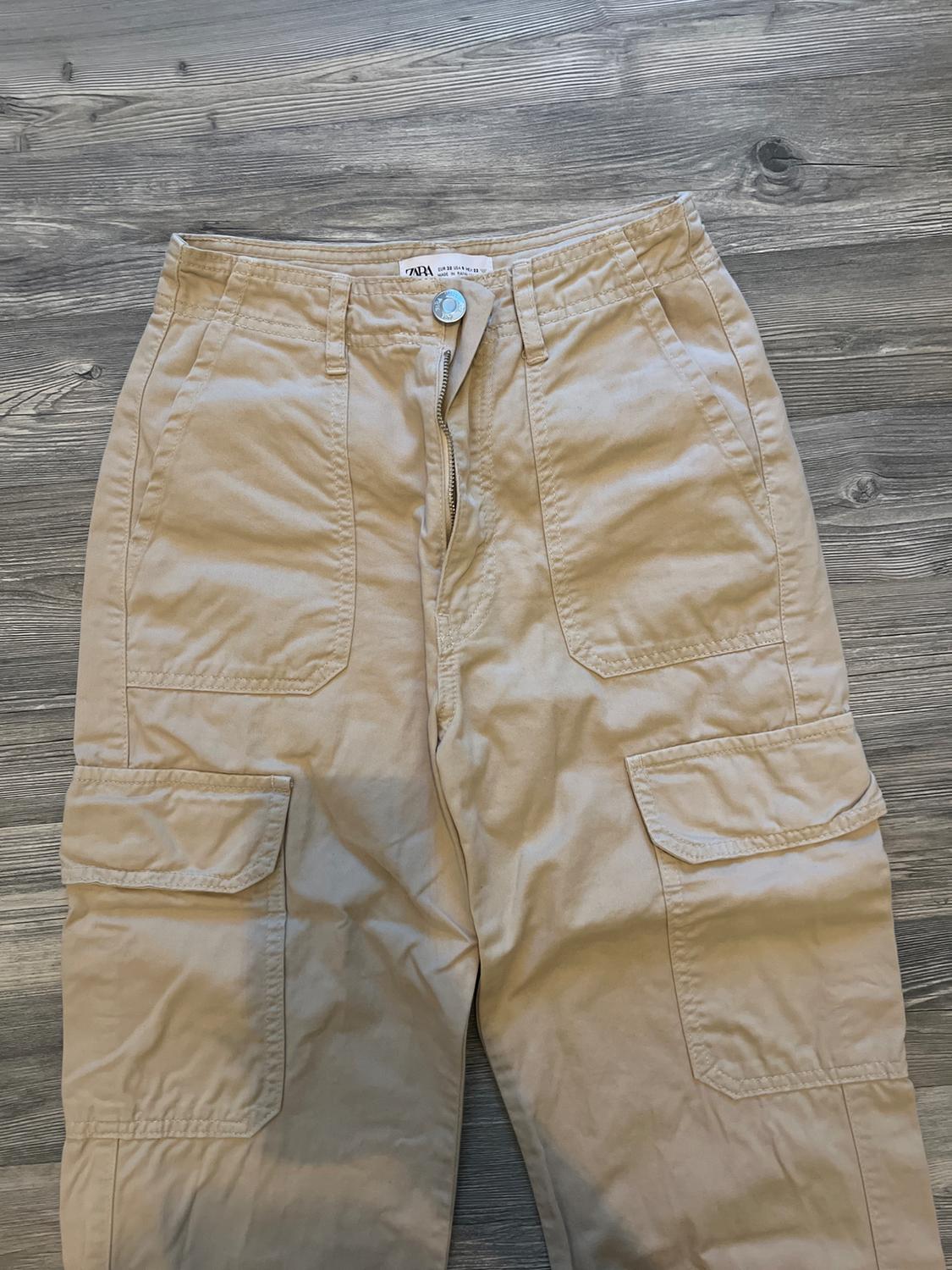 HIGH-RISE STRAIGHT TRF CARGO TROUSERS - Image 2
