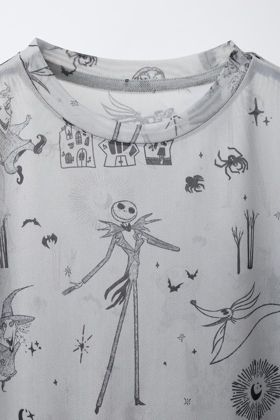 T-SHIRT TULLE THE NIGHTMARE BEFORE CHRISTMAS © DISNEY - Gris de Zara - Image 2
