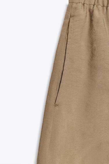 BERMUDA AVEC CORDON FANTAISIE - Marron / Taupe de Zara - Image 6