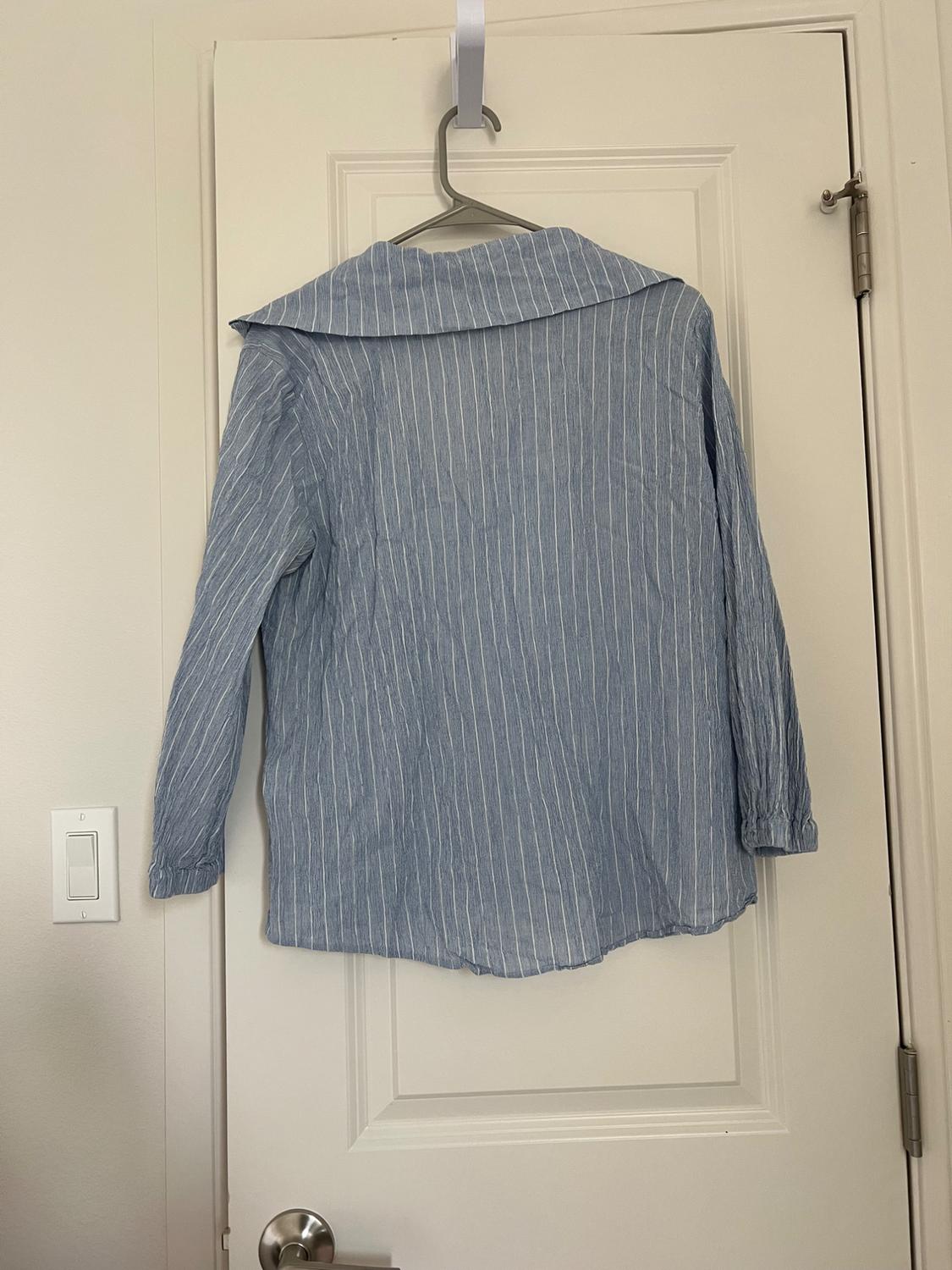 BLUE STRIPED SHIRT - Image 2