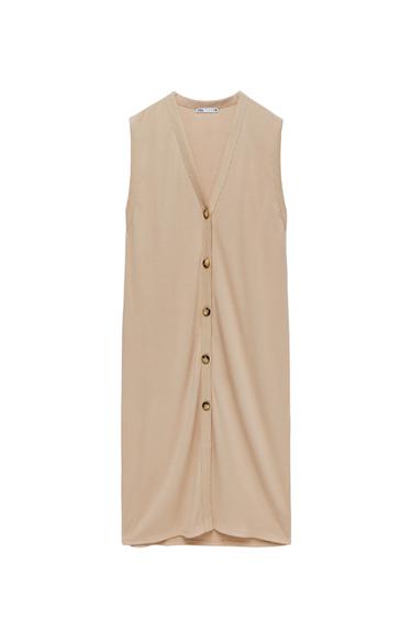 BUTTONED WAISTCOAT DRESS