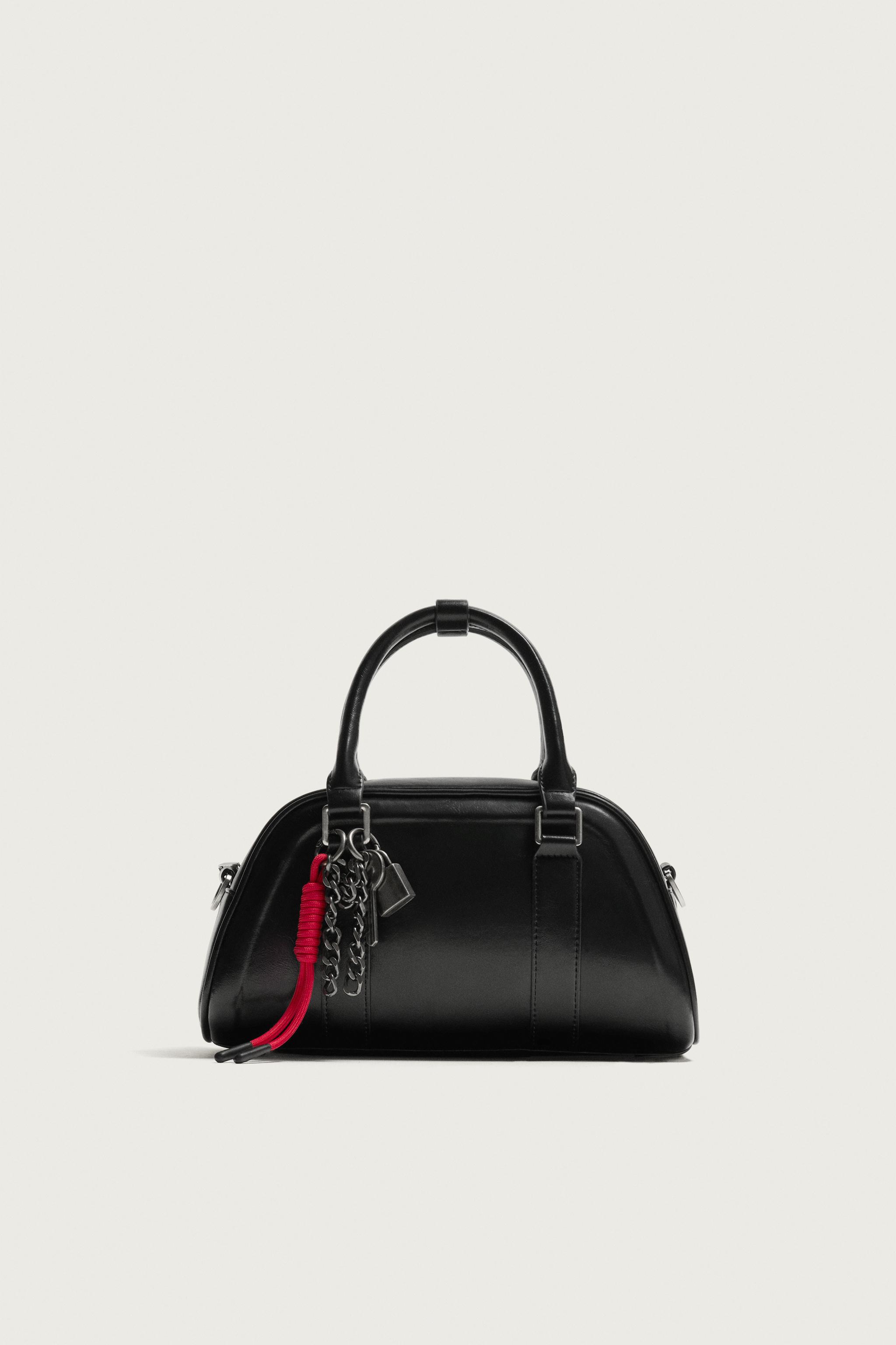 チャーム付きハンドバッグ - ブラック | ZARA Japan / 日本