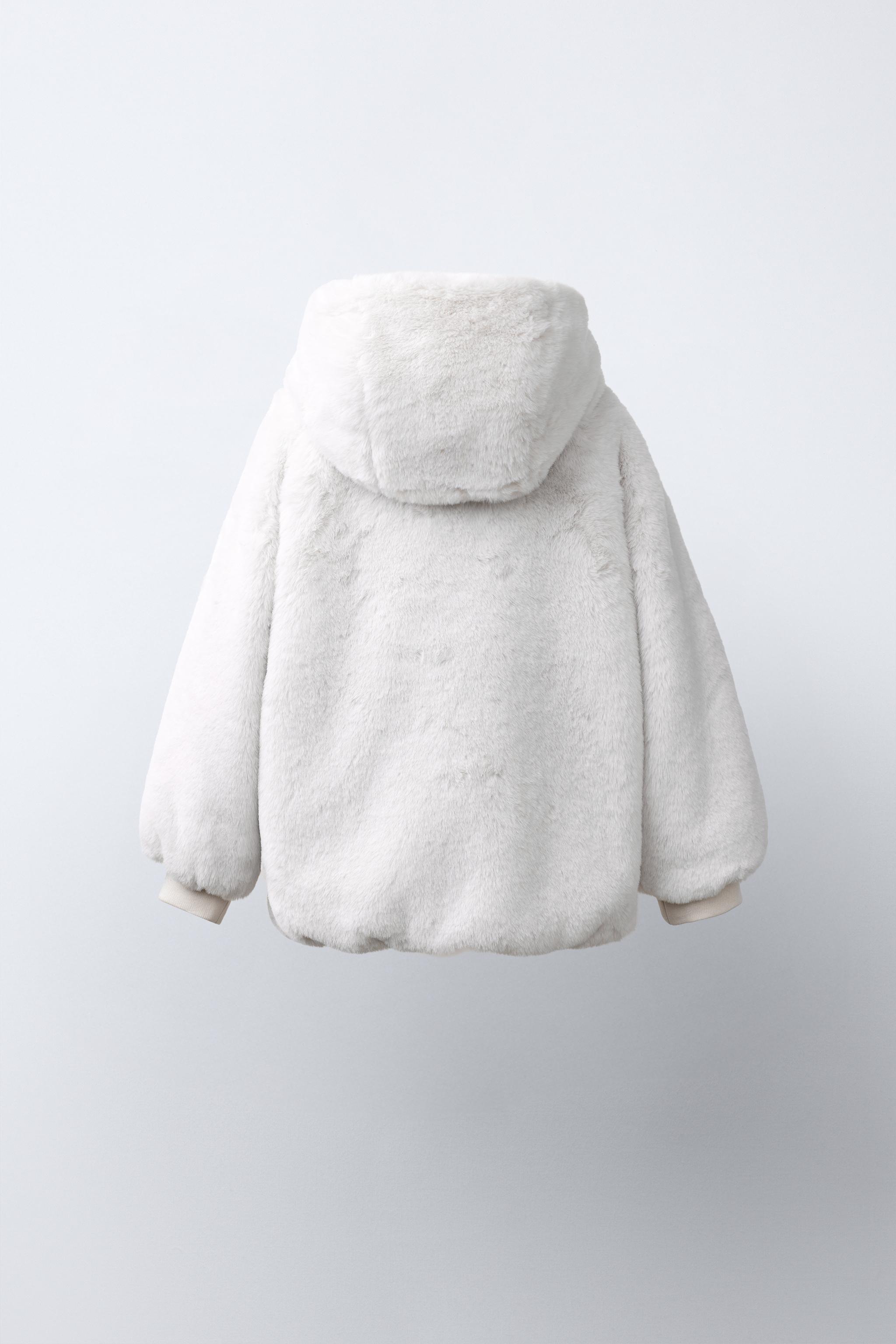 FAUX FUR HOODIE JACKET