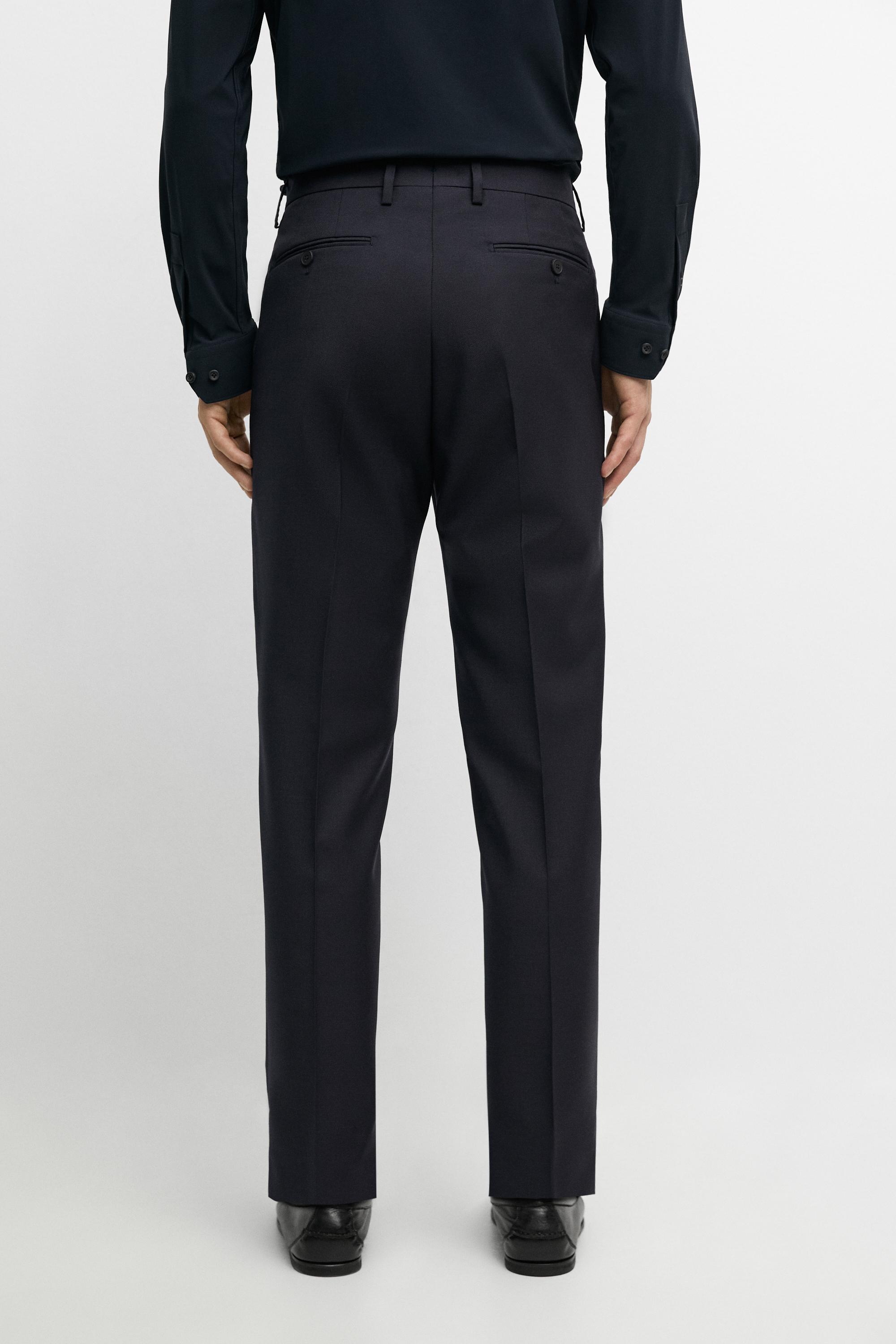 Textured suit pants