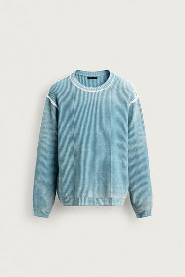 JERSEY REVERSIBLE RELAXED FIT - Azul claro de Zara