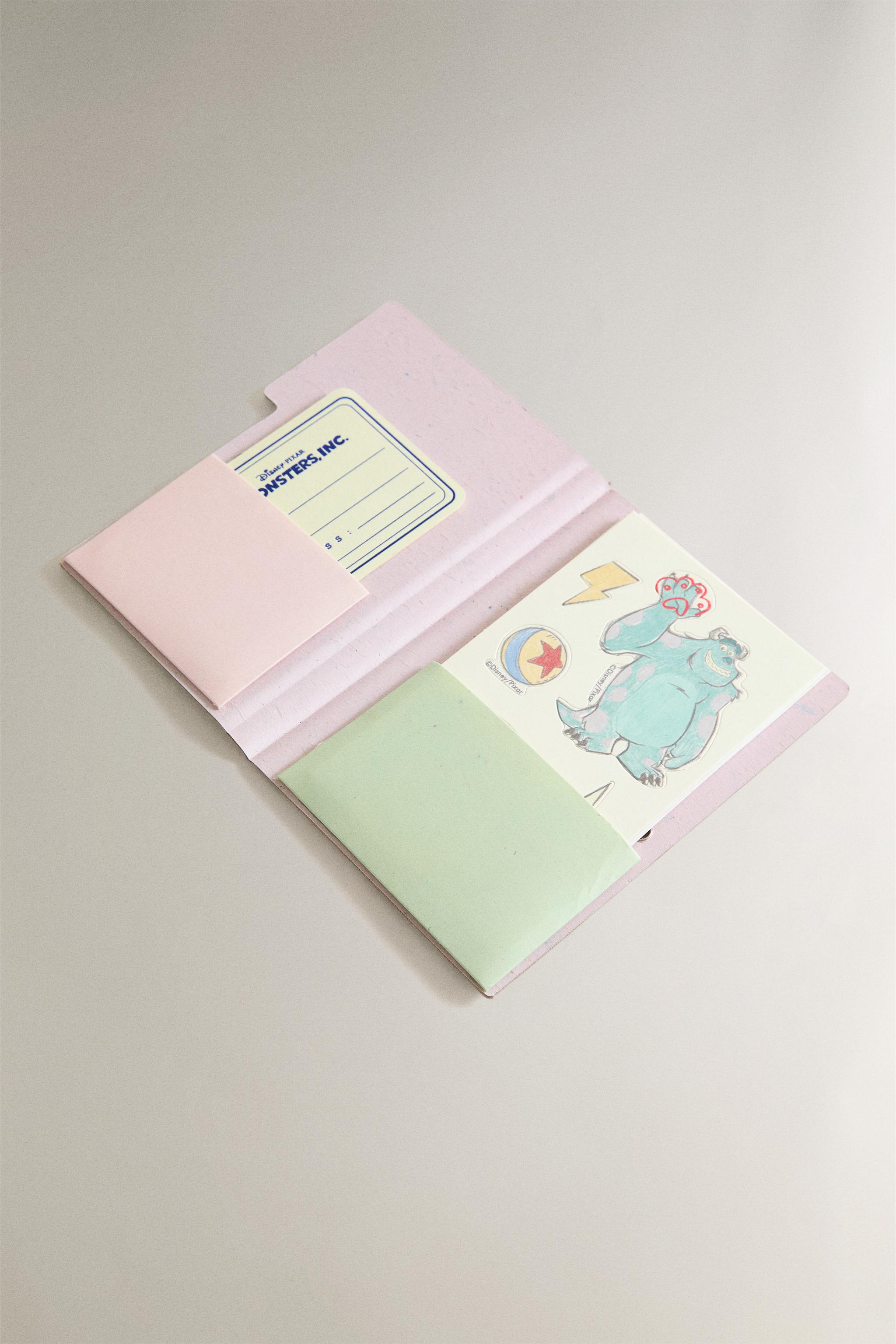 KIDS' MONSTERS, INC. ©DISNEY/PIXAR STICKER FOLDER — Pink