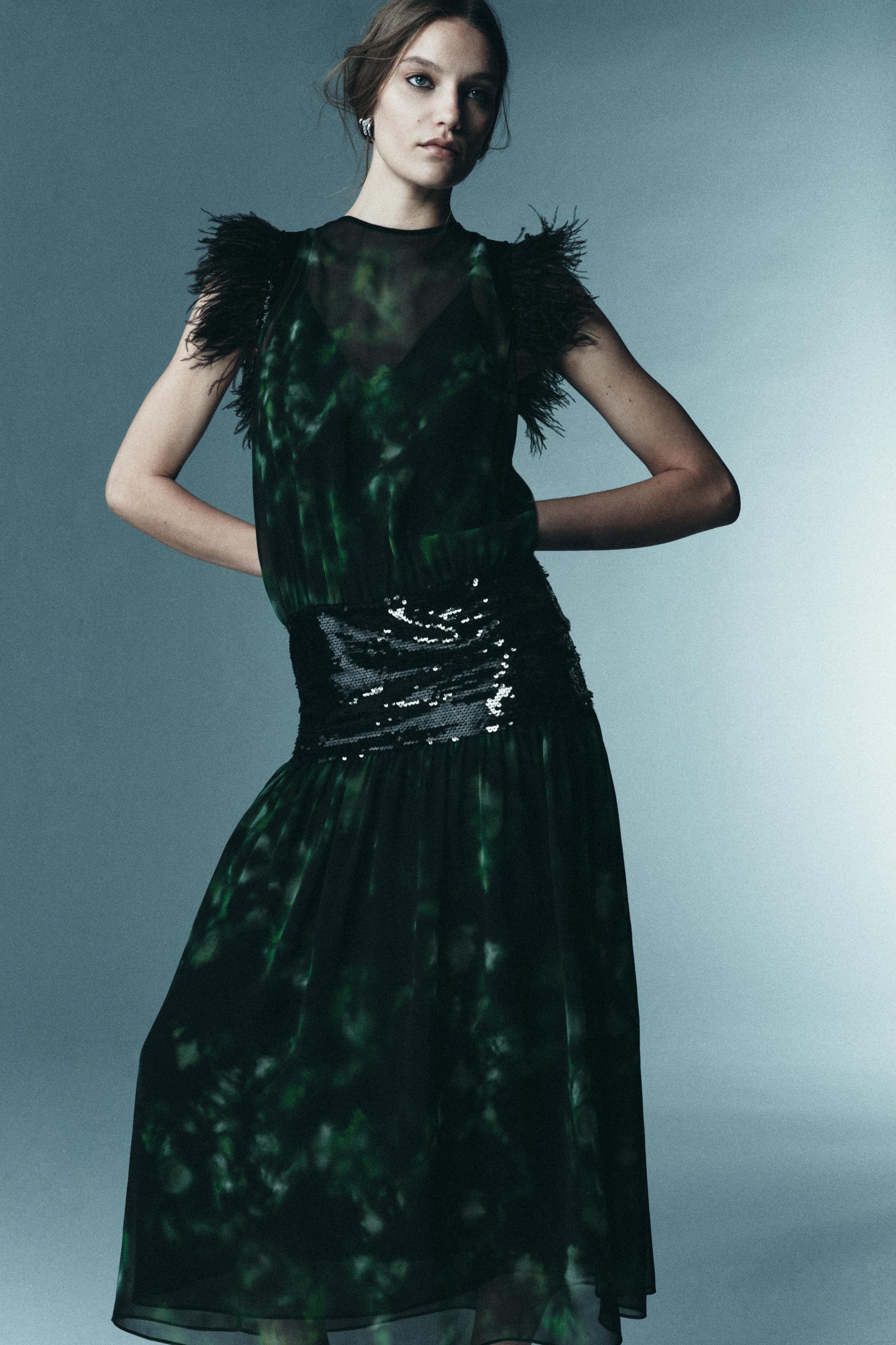 LIMITED EDITION COMBINATION PRINTED DRESS